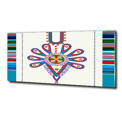 Foto schilderij op glas Pools volkspatroon