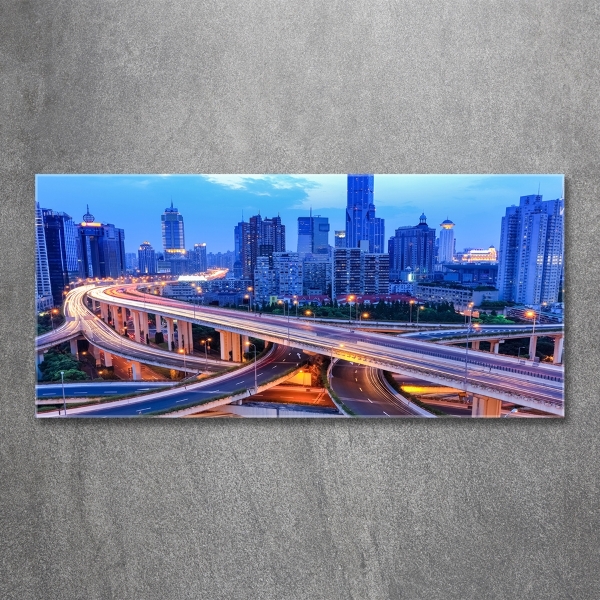 Foto schilderij op glas Viaduct