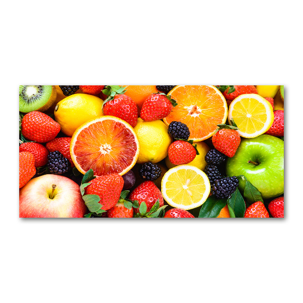 Foto schilderij op glas Kleurrijk fruit