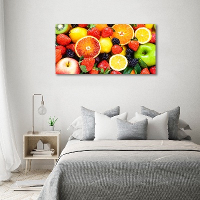 Foto schilderij op glas Kleurrijk fruit