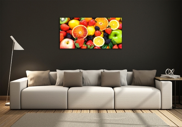 Foto schilderij op glas Kleurrijk fruit