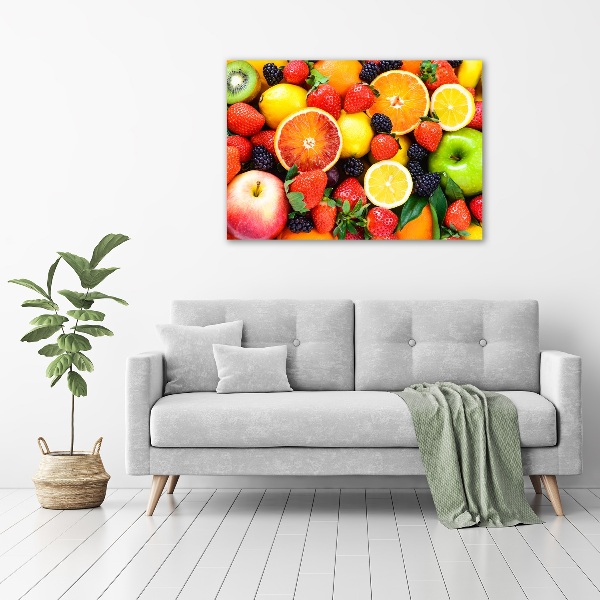 Foto schilderij op glas Kleurrijk fruit