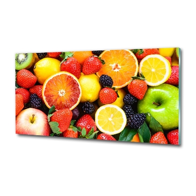 Foto schilderij op glas Kleurrijk fruit