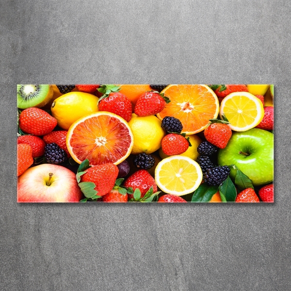 Foto schilderij op glas Kleurrijk fruit