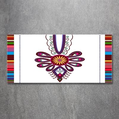 Glazen schilderij Pools volkspatroon