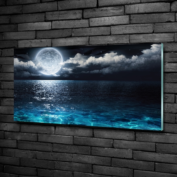 Schilderij op glas Volle maan