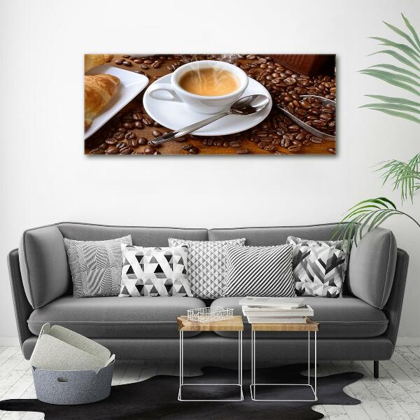 Glazen schilderij Aromatische koffie