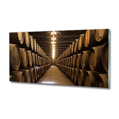 Schilderij glas Wijnhuis van Porto