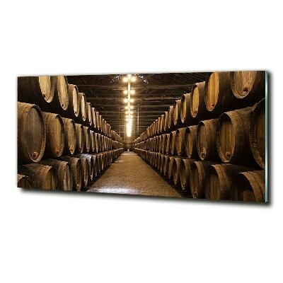 Schilderij glas Wijnhuis van Porto