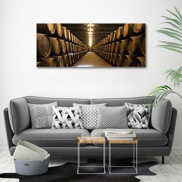 Schilderij glas Wijnhuis van Porto