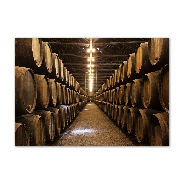 Schilderij glas Wijnhuis van Porto