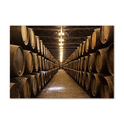 Schilderij glas Wijnhuis van Porto