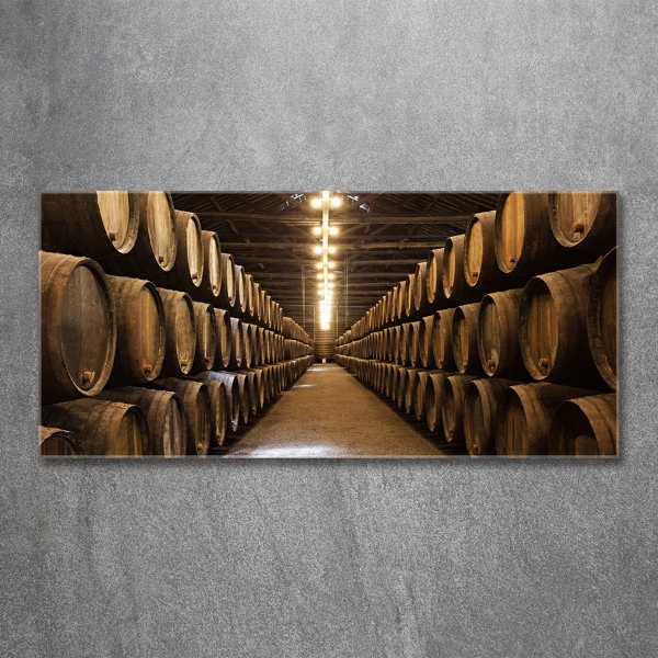 Schilderij glas Wijnhuis van Porto