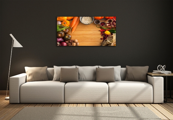 Schilderij op glas Herfstgroenten