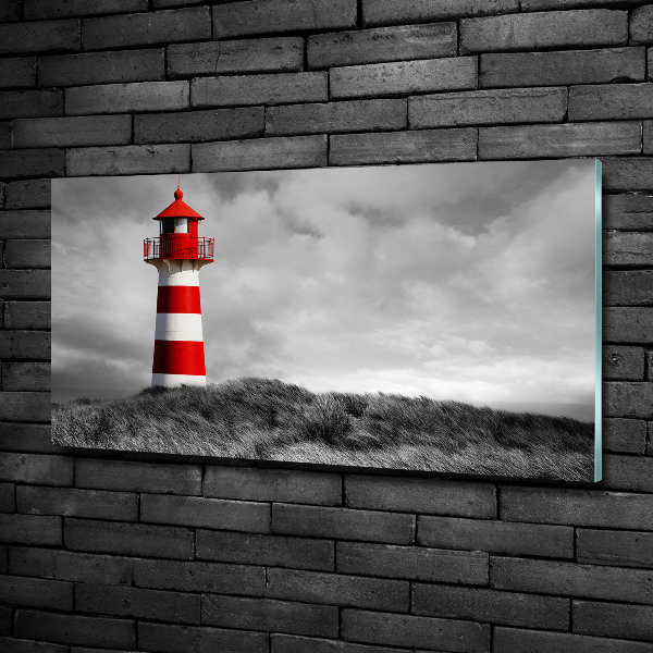 Foto schilderij op glas Vuurtoren