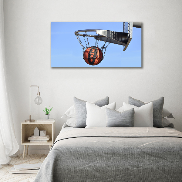 Schilderij op glas Basketbal
