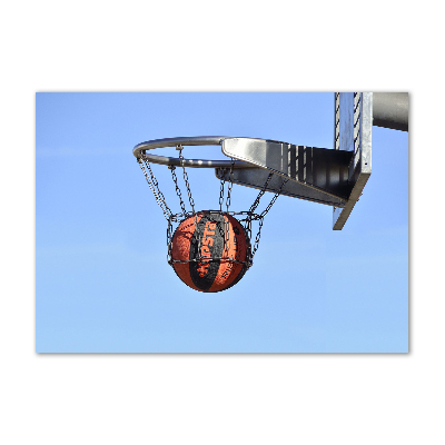 Schilderij op glas Basketbal