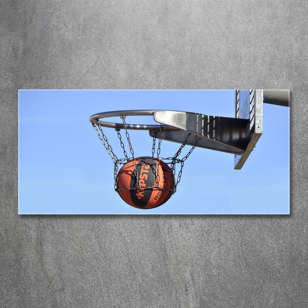 Schilderij op glas Basketbal