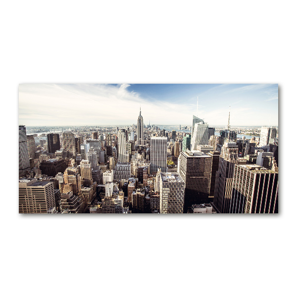 Schilderij glas New York