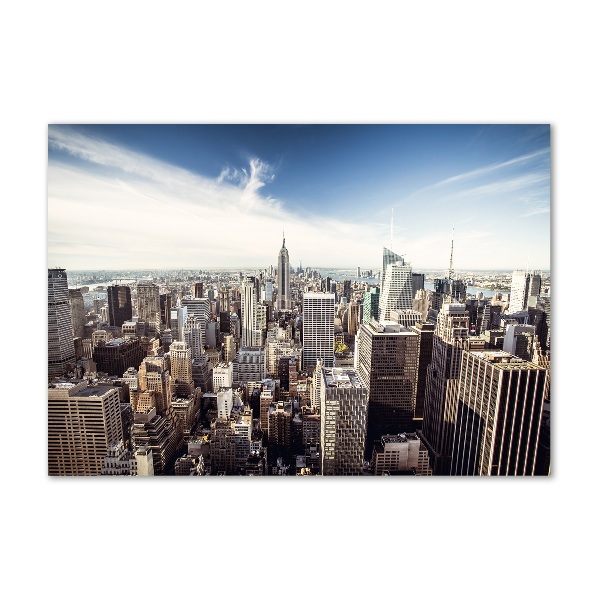 Schilderij glas New York