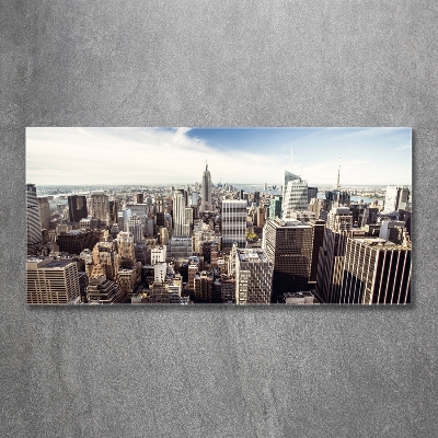 Schilderij glas New York
