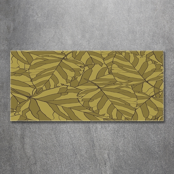 Schilderij op glas Bladeren