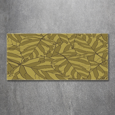 Schilderij op glas Bladeren