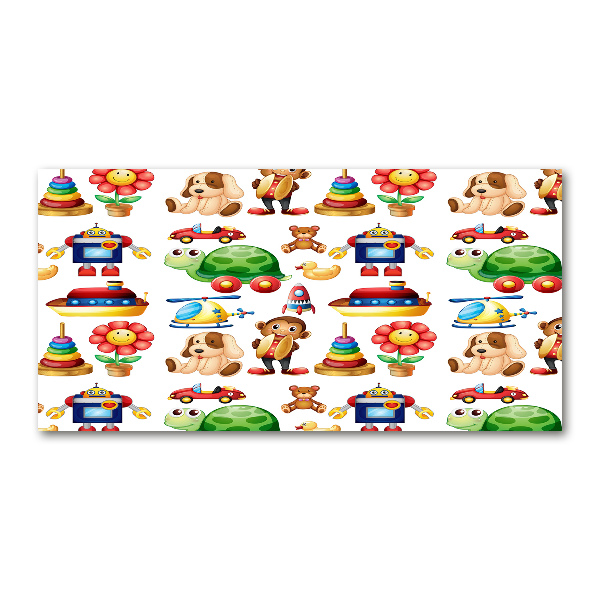 Schilderij op glas Speelgoed