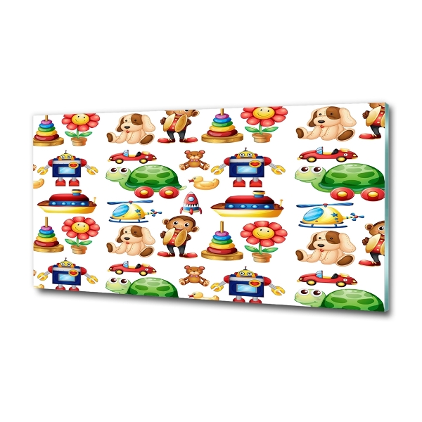 Schilderij op glas Speelgoed