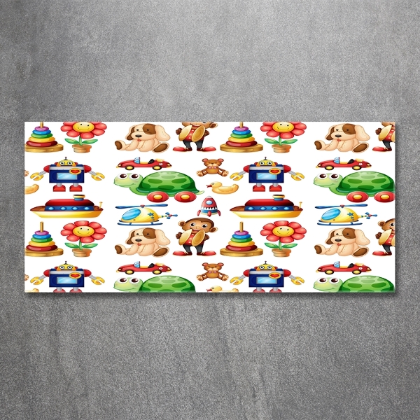 Schilderij op glas Speelgoed