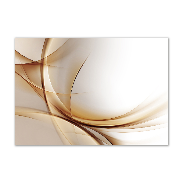 Glazen schilderij Abstracte golven