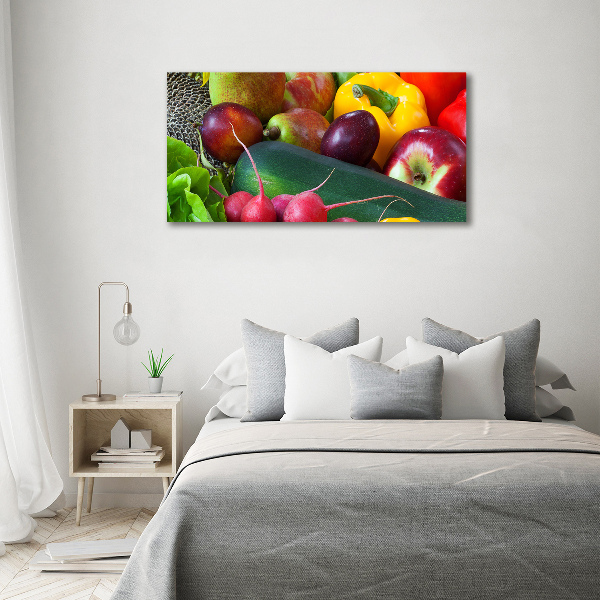 Glazen schilderij Fruit en groenten