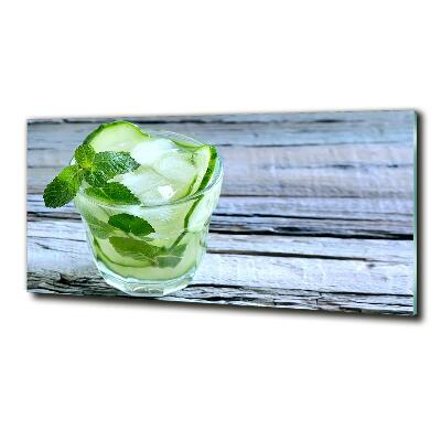 Schilderij op glas Komkommerwater