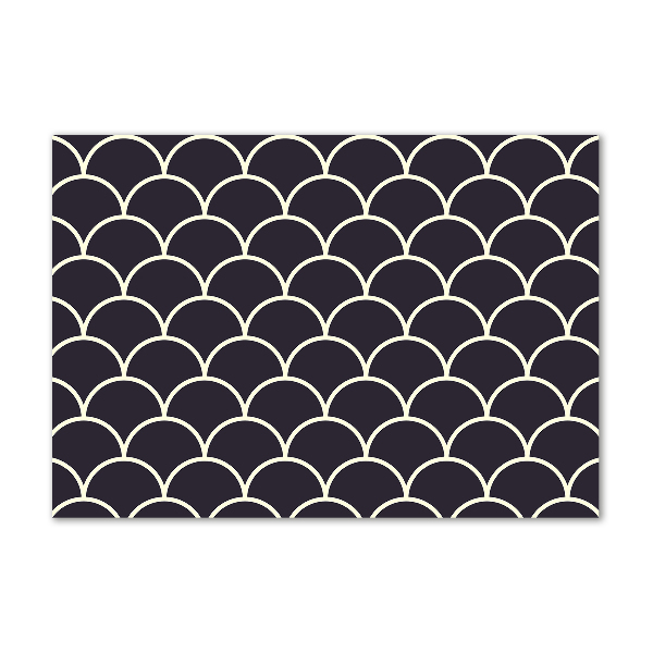 Glazen schilderij Visschubben