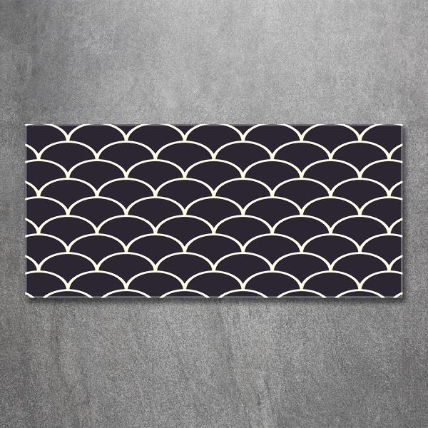 Glazen schilderij Visschubben