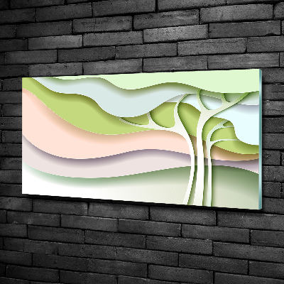Glazen schilderij Abstracte boom