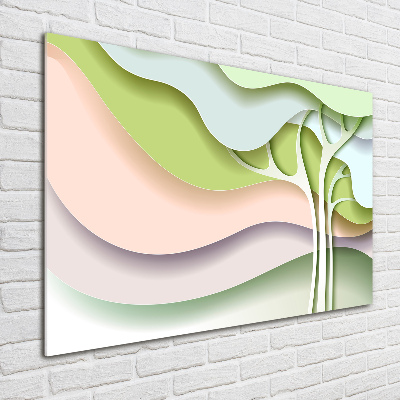 Glazen schilderij Abstracte boom
