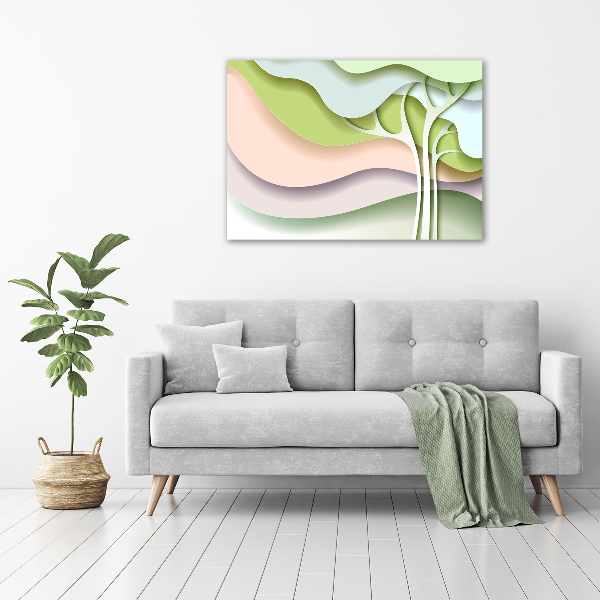 Glazen schilderij Abstracte boom