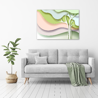 Glazen schilderij Abstracte boom