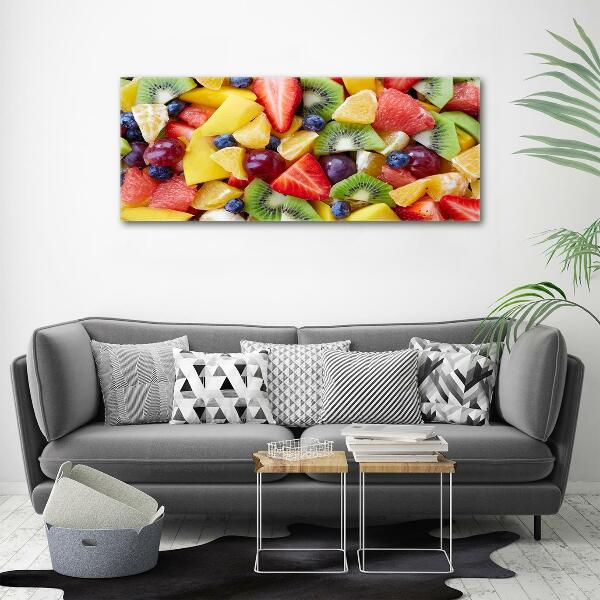 Schilderij glas Gesneden fruit