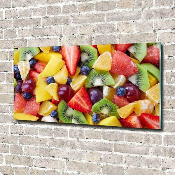 Schilderij glas Gesneden fruit