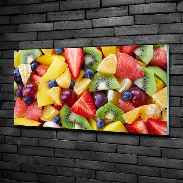 Schilderij glas Gesneden fruit