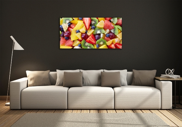 Schilderij glas Gesneden fruit