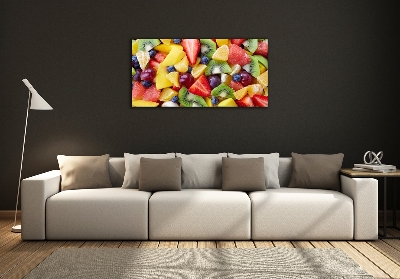 Schilderij glas Gesneden fruit