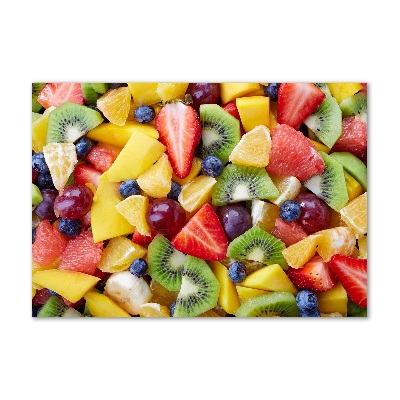 Schilderij glas Gesneden fruit