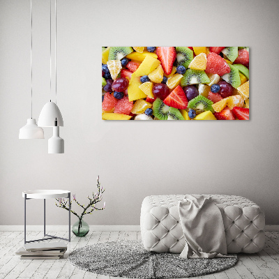 Schilderij glas Gesneden fruit