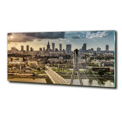 Schilderij glas Warschau, Polen