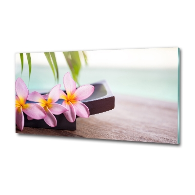 Glazen schilderij Plumeria