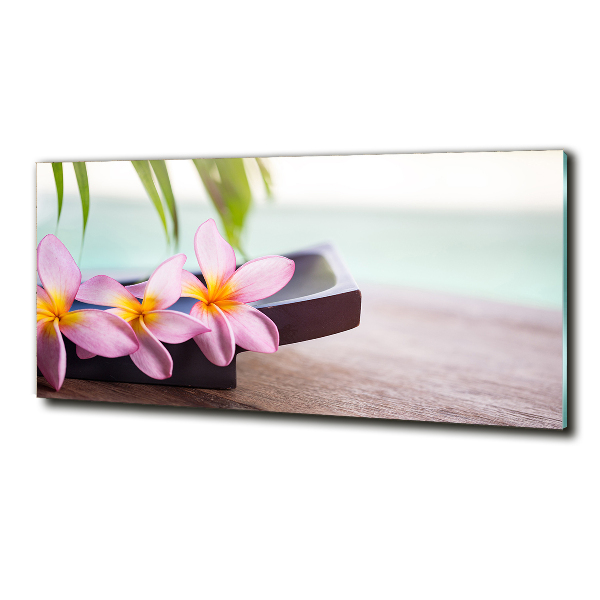 Glazen schilderij Plumeria