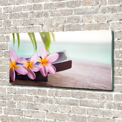 Glazen schilderij Plumeria
